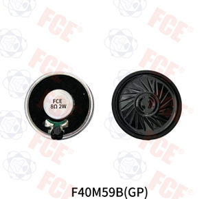 F40M59B(GP) - 8Ω 2W Speaker 