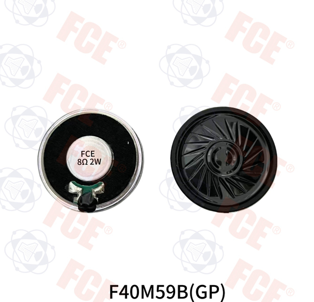 F40M59B(GP) - 8Ω 2W Speaker 