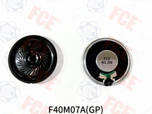 F40M07A(GP) - 4Ω 2W Speaker