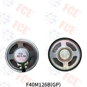 F40M126B(GP) - 8Ω 0.3W Speaker 