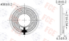 F36M04B(GP) - 8Ω 0.5W Speaker
