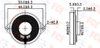 F40M08B(GP) - 8Ω 1W Speaker