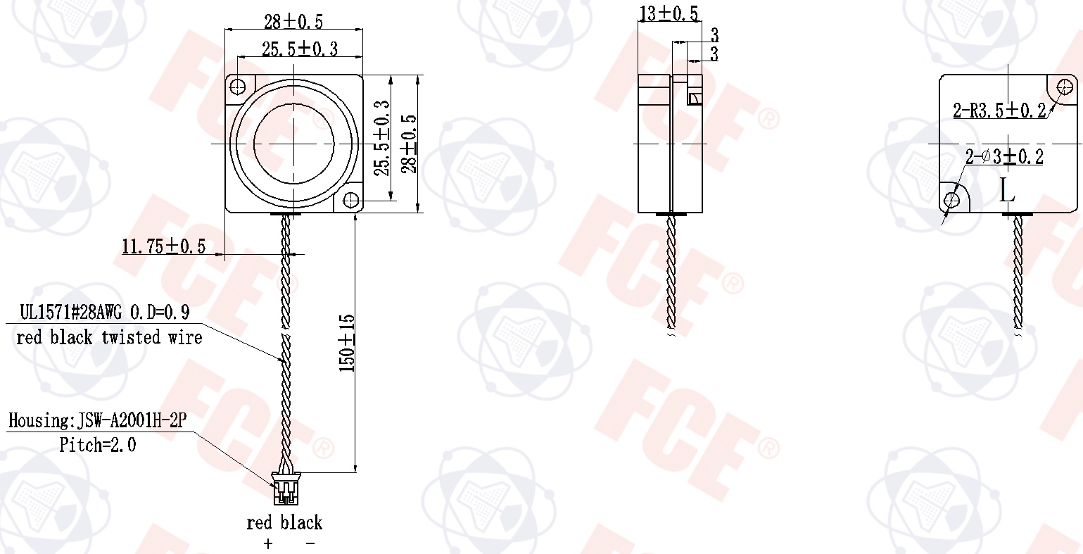 2828IBOX-98(GP) Mechanical Drawing