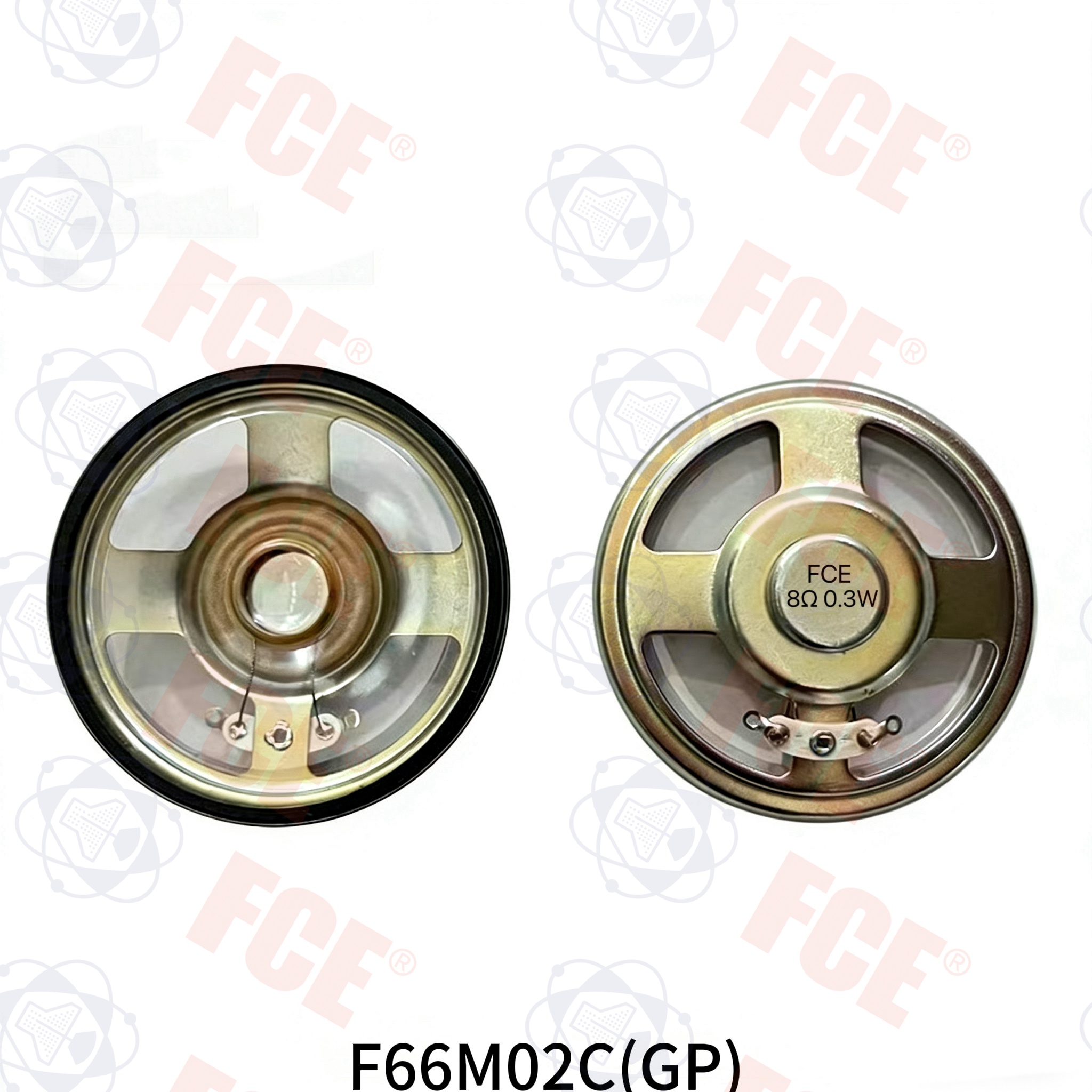 F66M02C(GP) - 16Ω 0.3W Speaker